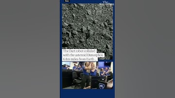 Nasa crashes spacecraft into asteroid #shorts