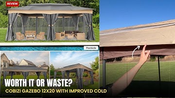 How We Assembled This Massive 12x20 Gazebo | Honest COBIZI Review