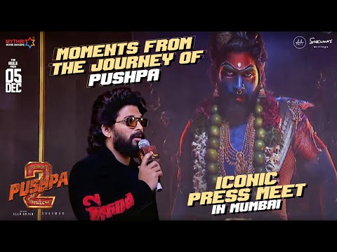 Moments from the Journey of Pushpa | #AlluArjun | #PushpaICONICPressMeet | #Pushpa2TheRule