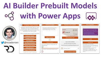 AI Builder Prebuilt Models with Power Apps (Ready to use Productivity Models)