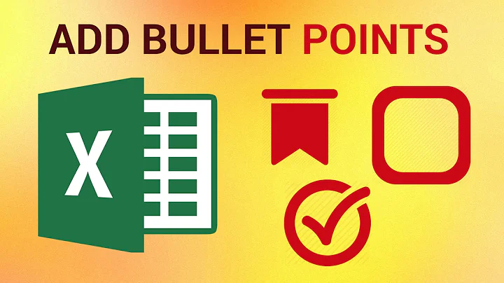 How to Add Bullet Points List to Excel 2016