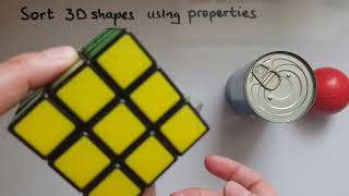 E3.19.2. Functional Skills Maths Entry 3: Sort 3-D shapes using properties
