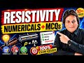 Tenth video Book 📕 🔴 RESISTIVITY🟡 NUMERICALS + MCQ