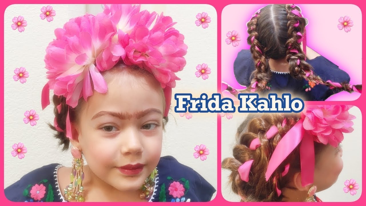 Peinado Frida Kahlo / Frida Kahlo Hairstyle - Peinado para niña - Hairstyle  for Girl - YouTube