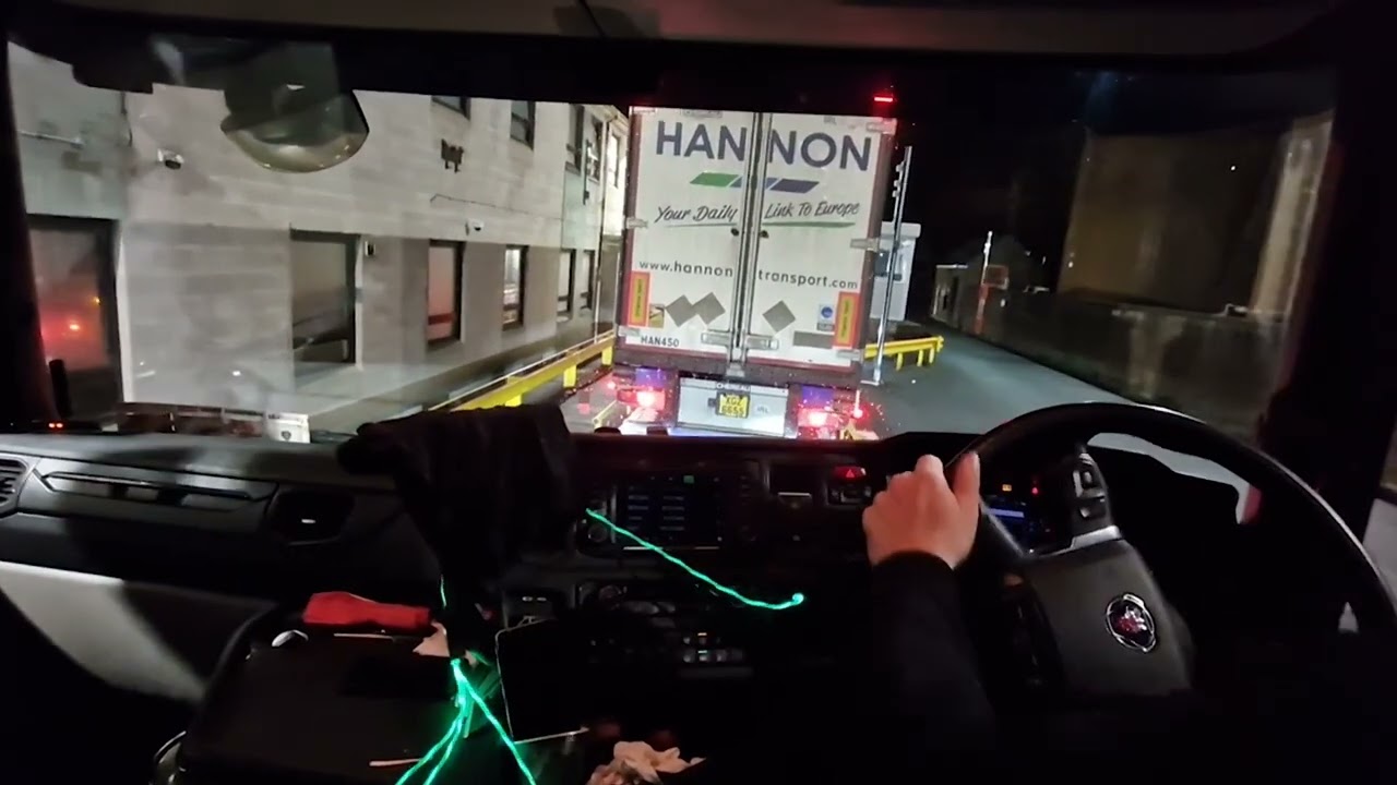 Fishguard Wales To Rossalre Ireland Night Ferry Crossing With My Truck #ferry #wales #scania #stena