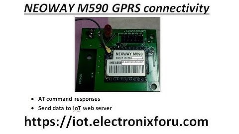 Neoway M590 GPRS connectivity AT commands