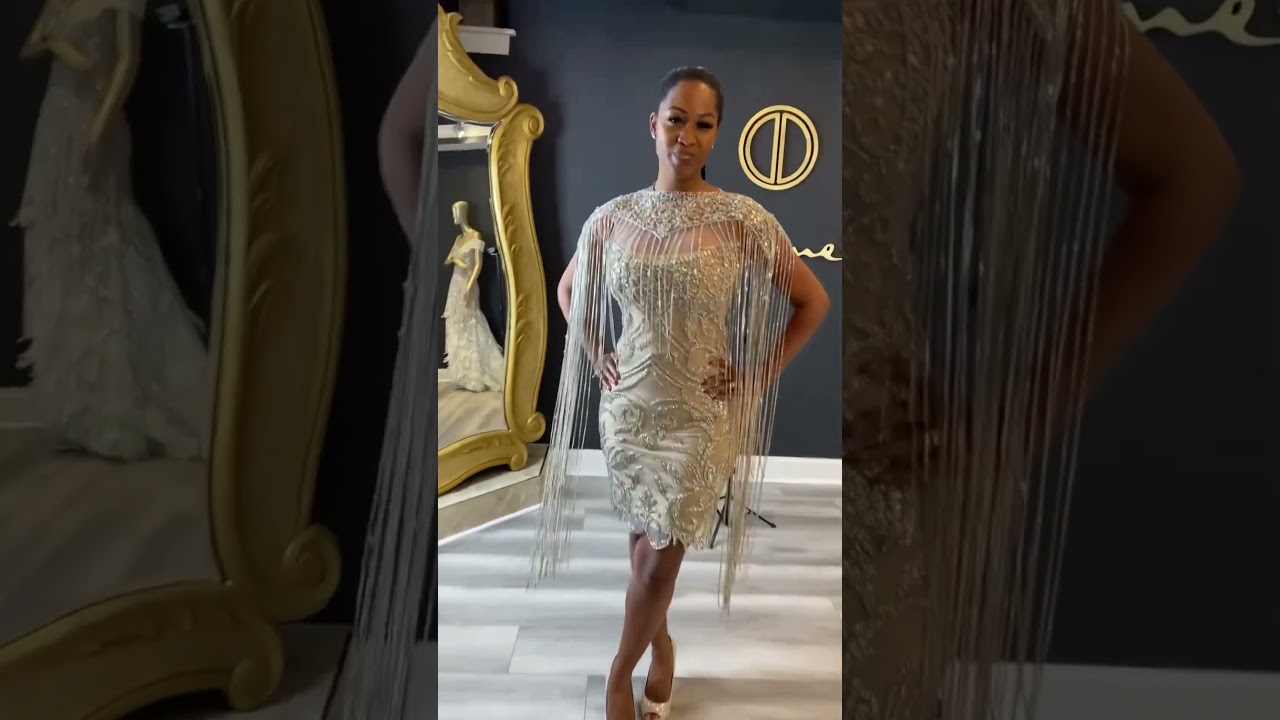 Unleash your inner sparkle with this reception dress ✨