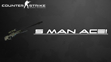 CS:GO competitive - 5 man ace in under 10 seconds (AWPsniper)