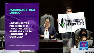 Diputados aprueban dictamen que regula el uso lúdico de la marihuana | Noticias con Yuriria Sierra