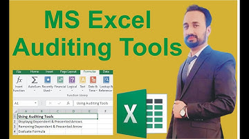 MS Excel - Auditing Tools