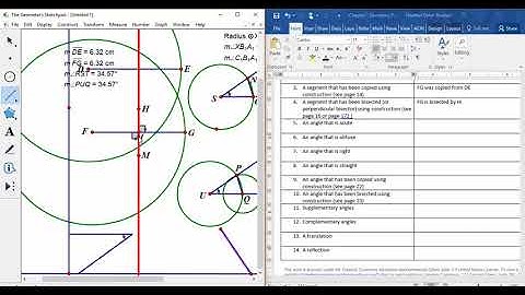 Geometry: Chapter 1 Project Video Directions Part 3 Sketchpad
