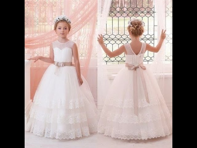 اجمل فساتين زفاف للاطفال باللون الابيض 2020 wedding dresses for kids -  YouTube