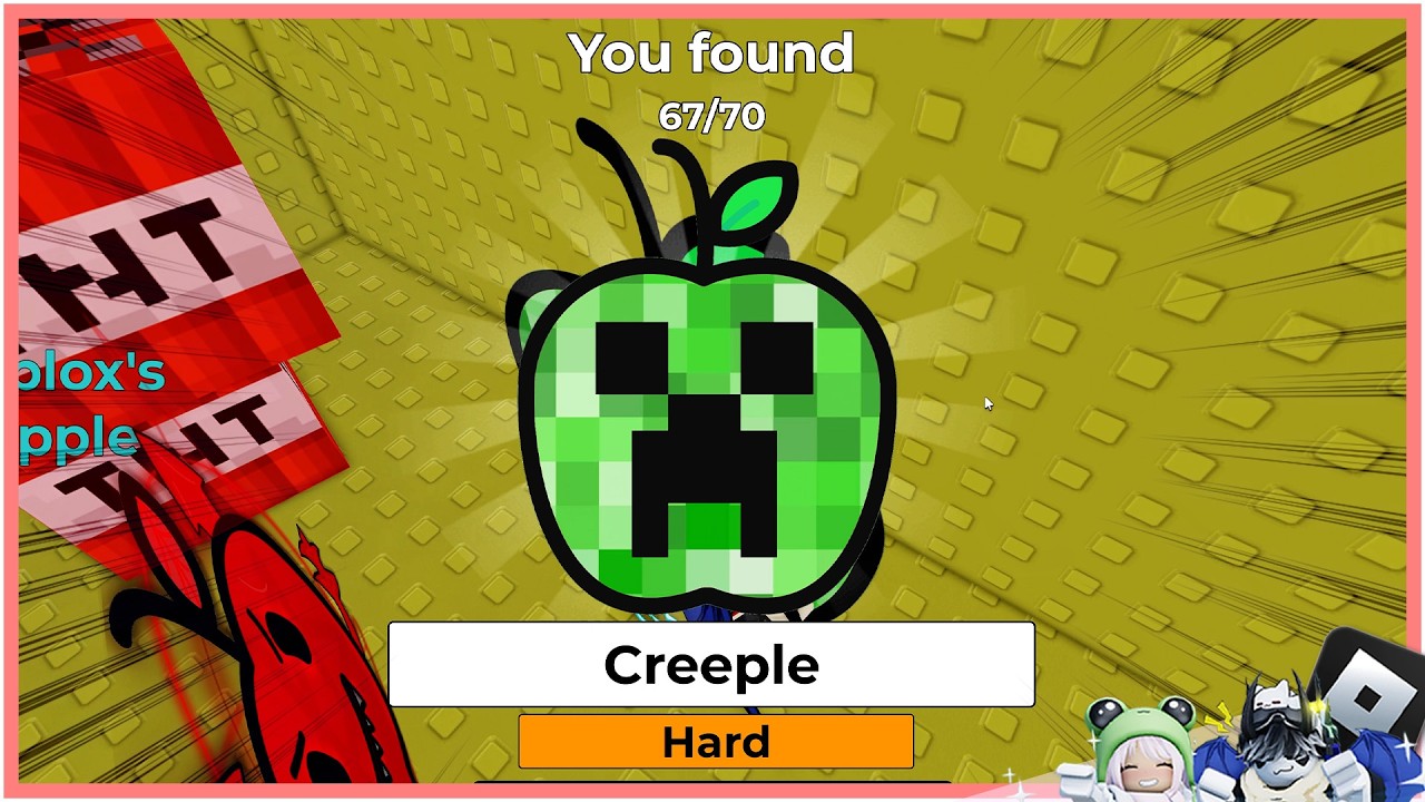 🍎CREEPLE!!🍎🔎Find the APPLE 70🍎🎵| @yulyonroblox |🎮ROBLOX | 4K