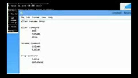 MySQL Database Tutorial - ALTER - DROP - RENAME TABLE