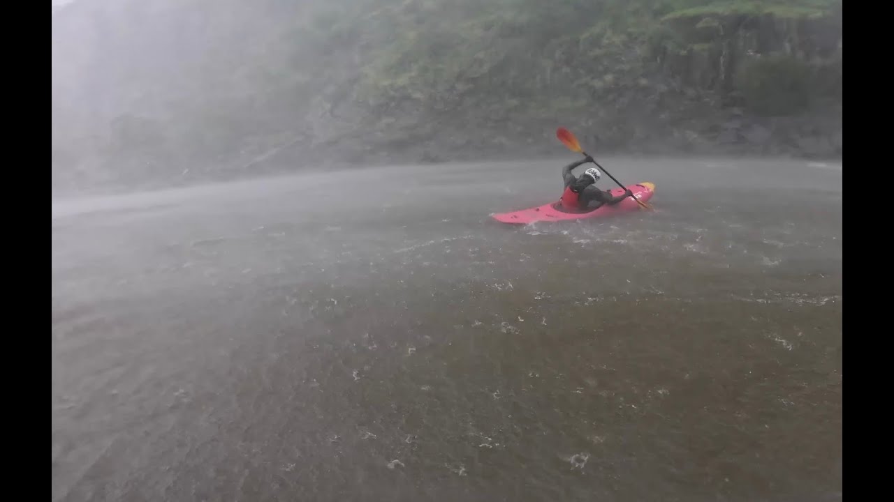 Kayaking into a Typhoon