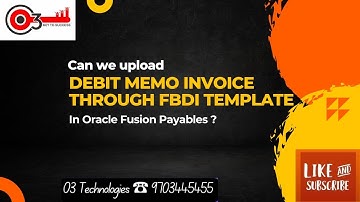 Can we upload Debit Memo Invoice through FBDI template in Oracle Fusion Payables?