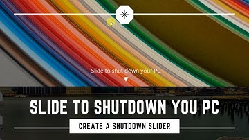 Slide to Shutdown Your Computer or Laptop | Create a Shutdown Slider || Window 7/ 8/ 10 Tricks.