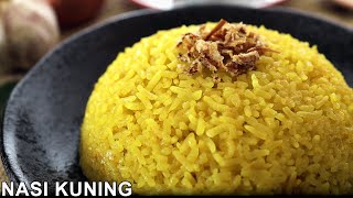 Fragrant Indonesian Yellow Rice Recipe | Resepi Nasi Kuning Sedap