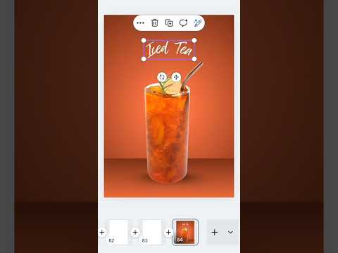 تصميم اعلان لمشروب بواسطة كانفا