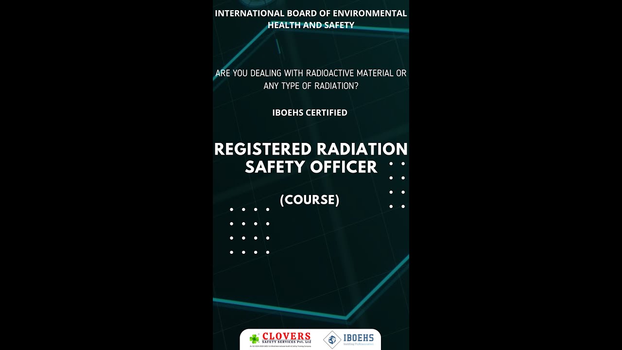 Registered Radiation Safety Officer YouTube