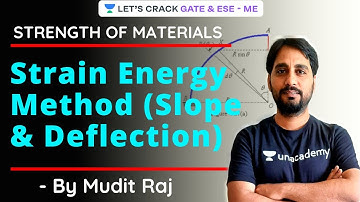 Strain Energy Method: Slope & Deflection | Strength of Materials | GATE & ESE | Mudit Raj