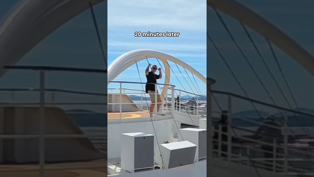 Cruise life chose him IMMEDIATELY #travel #funny #cruiseship