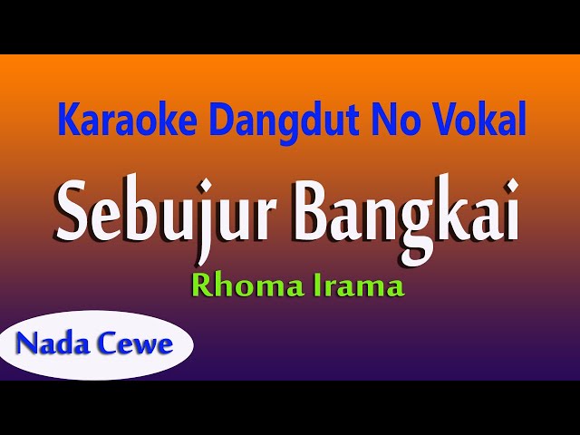 Sebujur Bangkai - Rhoma Irama Nada Cewe - Karaoke Dangdut No Vokal class=