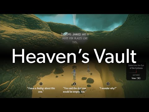 Heaven's Vault review in progress