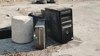 ¡RESCATÉ DOS COMPUTADORAS ABANDONADAS EN LA CALLE!