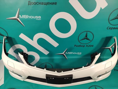 Бампер передний AMG Mercedes W204 белый рест