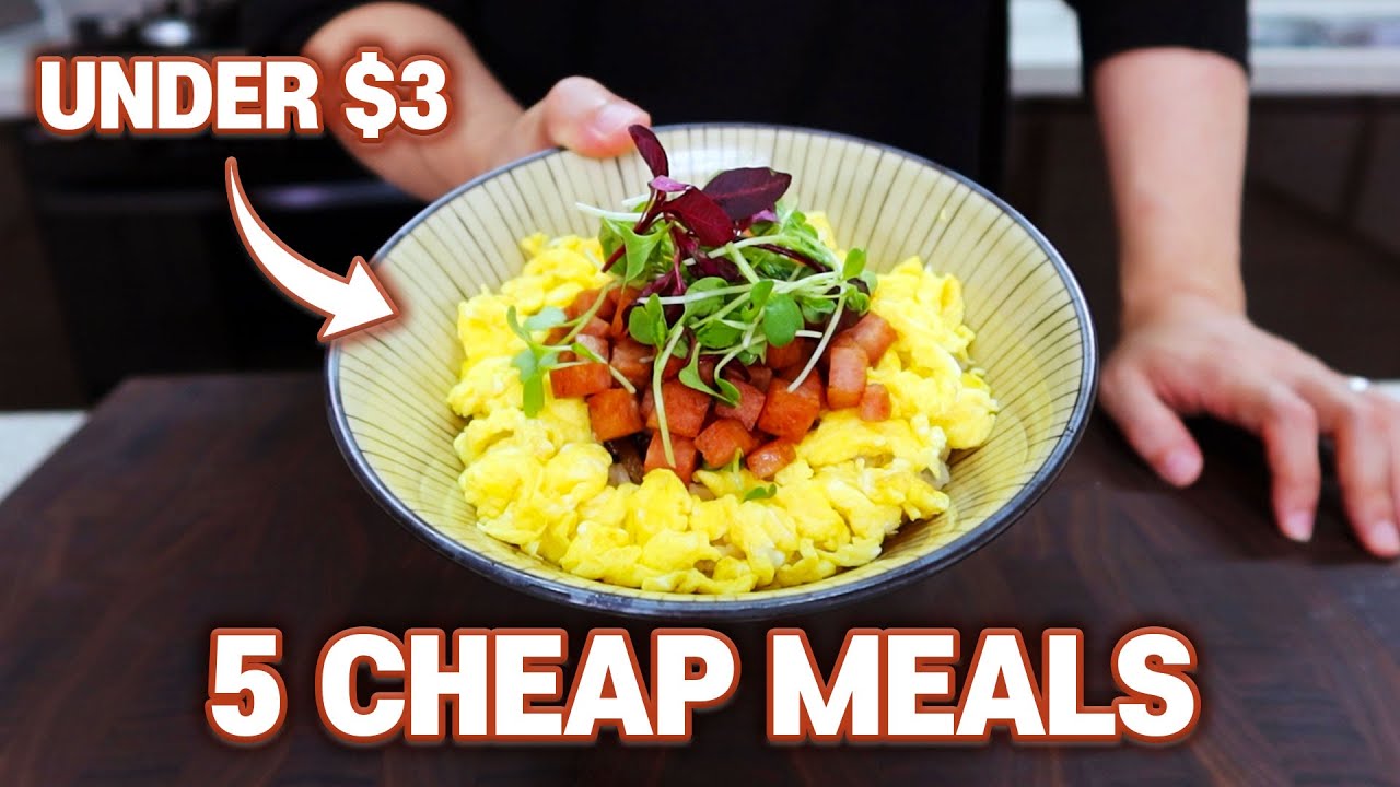 5 Cheap and Easy Meals Under $3 l Save Your Money!