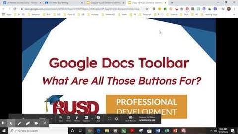 Google Docs Toolbar