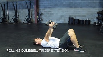 Rolling Dumbbell Tricep Extension