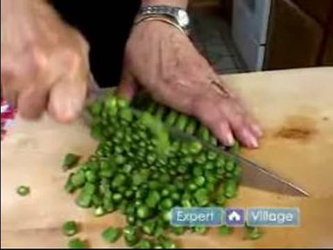Traditional Italian Recipes : Cutting Asparagus For a Traditional Italian Arugula Salad