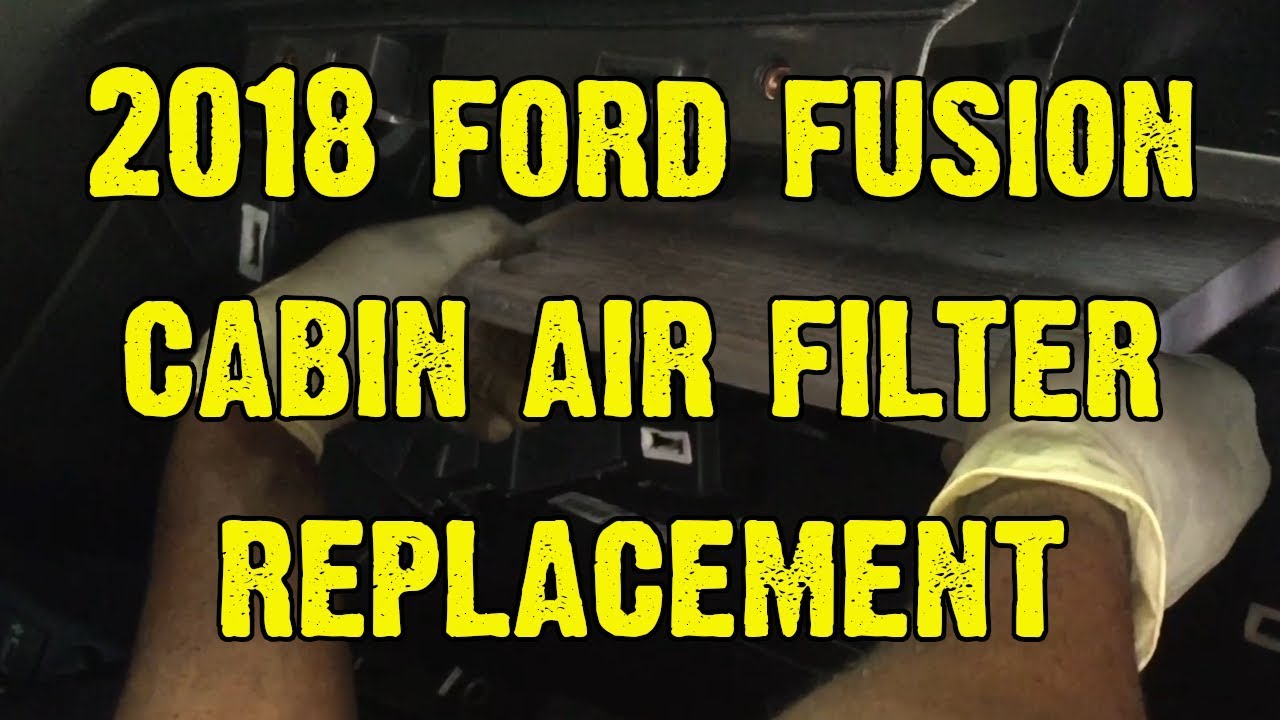 2018 Ford Fusion Cabin Air Filter Installation / Replacement