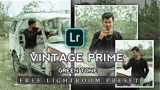 VINTAGE PRIME GREEN TONE : Photo Editing Tutorial | Lightroom Mobile | Free Preset Use - Suhel Pix.
