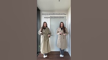 Cheap vs expensive trench coats ✨