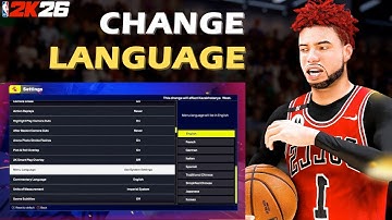 NBA 2K26 How to Change language