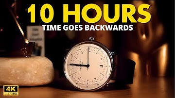 10 Hours of a Clock Running Backwards (Real Time)