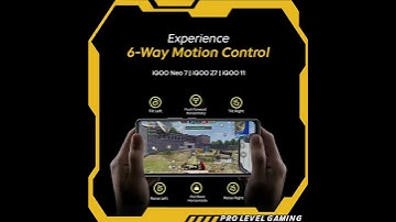 Experience Pro Level Gaming with 6-way motion control on #iQOONeo7 5G, #iQOOZ7 5G and #iQOO11 5G.