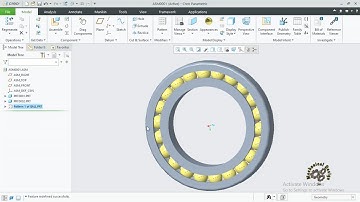 BALL BEARING - PART DESIGN AND ASSEMBLY IN CREO 6.0.0