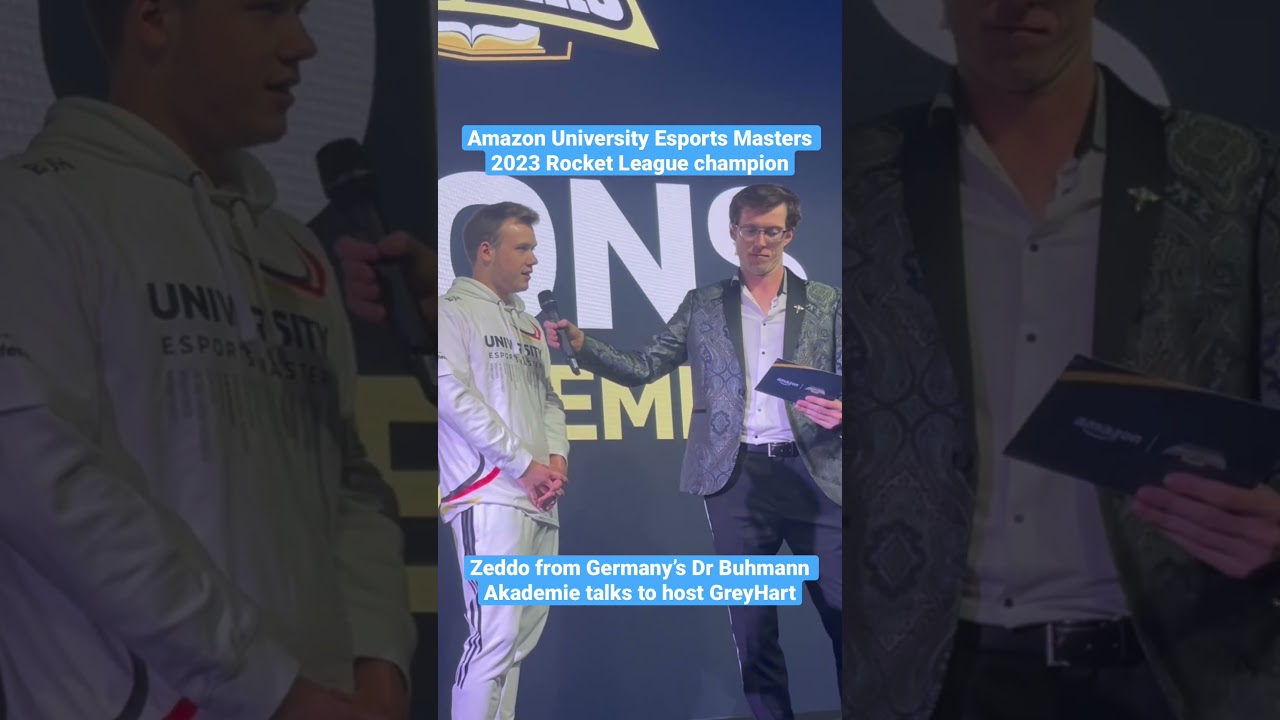 Amazon University Esports Masters Rocket League champion talks after final 