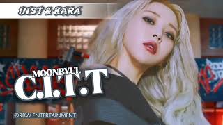 [MOONBYUL - 'C.I.T.T (CHEESE IN THE TRAP'] Instrumental + Karaoke (Easy Lyrics) | INSTRU GLOWING