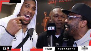 ANTHONY JOSHUA CRASHES ISRAEL ADESANYA INTERVIEW WITH DEREK CHISORA, WHO COMPLETELY RAGES AT CRITICS