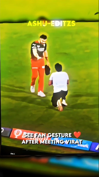 virat fan' s heart touching gesture ❤️#viratkohli #rcbvslsg#shorts