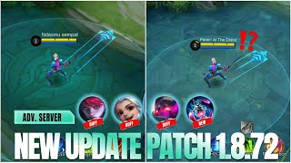 ALL TANK BUFF, ALL DEFENSE ITEM NERF, HARITH BUFF, JULIAN BUFF, PATCH 1.8.72 ADVANCE SERVER