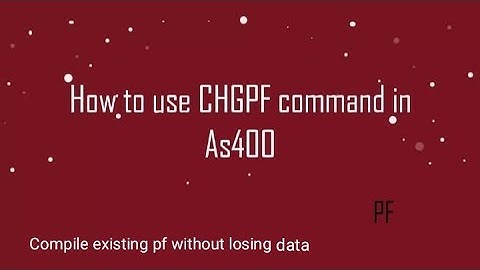 How to use CHGPF Command in AS400 | DB2 | Tutorial for beginners | IBM i | Physical File | Change PF