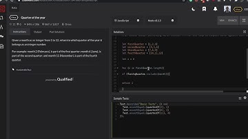 Codewars Coding Challenge | Quarter of the year | JavaScript