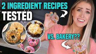I Tried VIRAL 2 INGREDIENT RECIPES... Did They Work?!