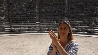 Alone Onstage at the Ancient Greek Theater of Epidavros